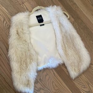 Faux Fur white vest